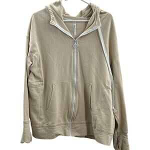 Fabletics Tan Zip up Jacket Size XL